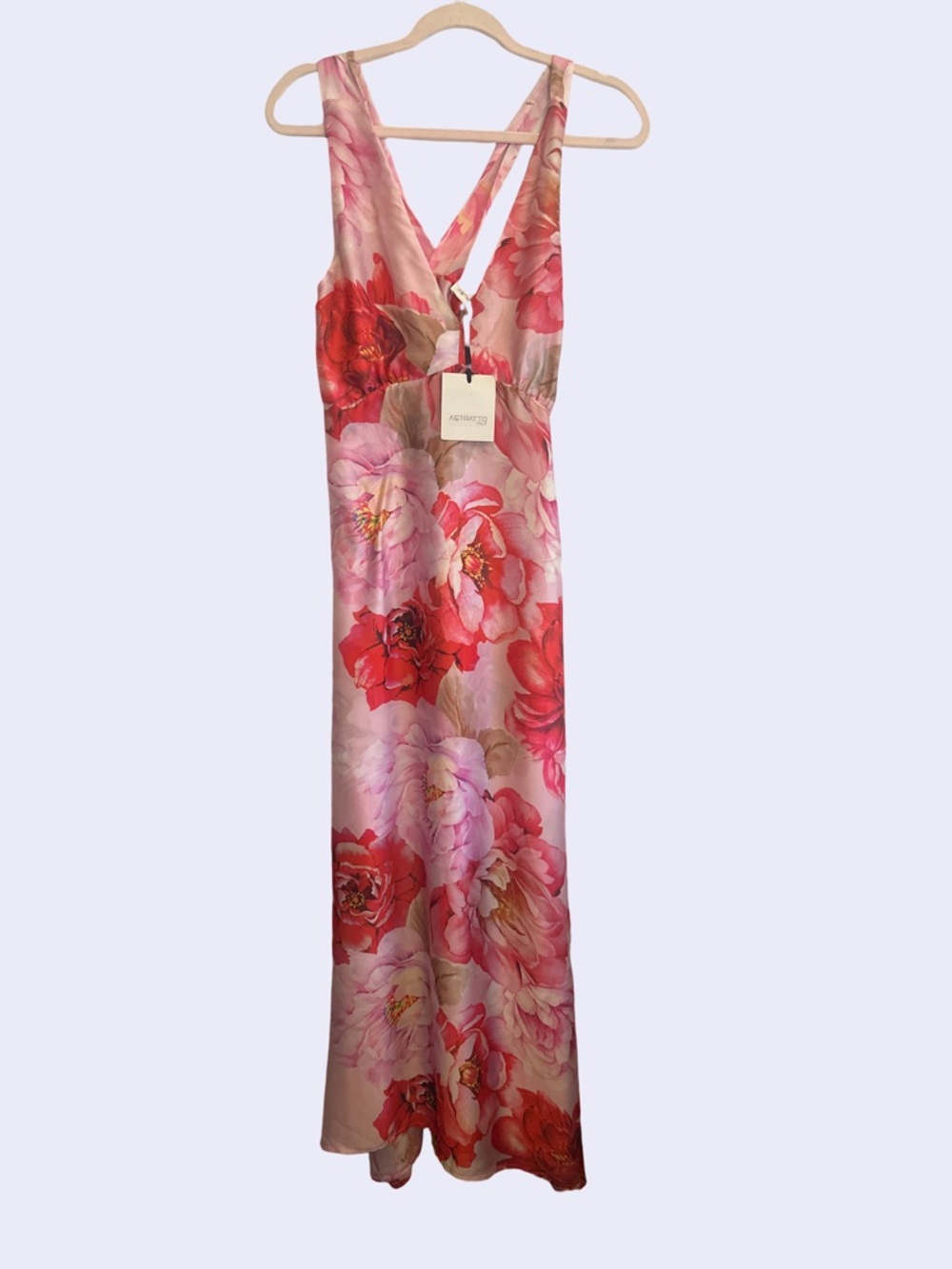 NWT ASTRATTO ITALY SATIN GOWN M - Picture 2 of 7